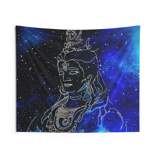 Blue Shiva Tapestry