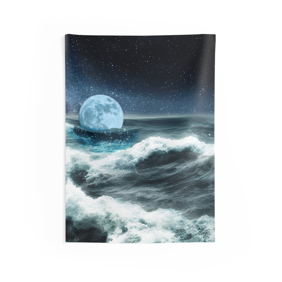 Moon & Sea Storm Tapestry