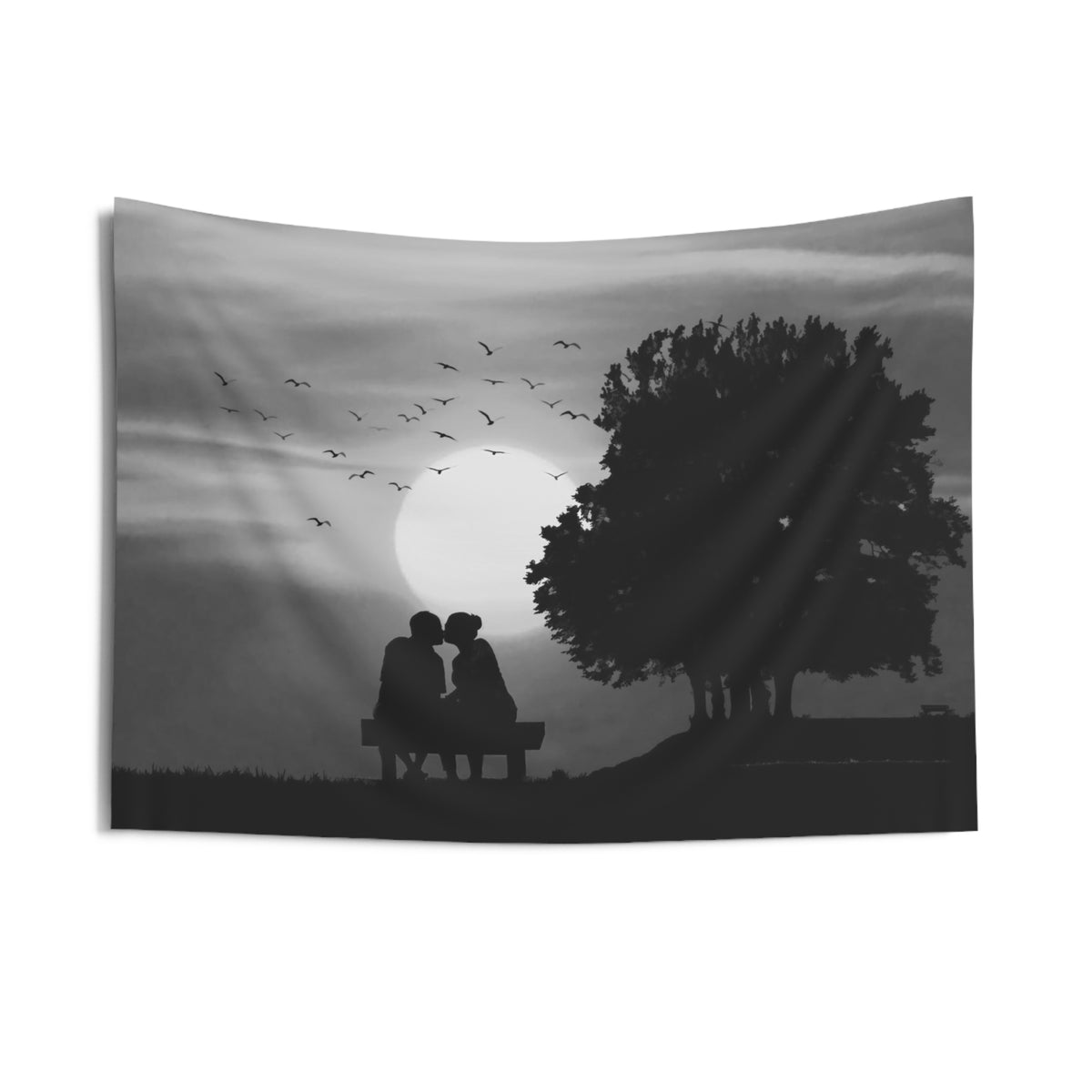 Couple Sunset Tapestry