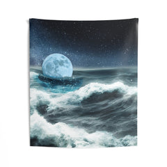 Moon & Sea Storm Tapestry