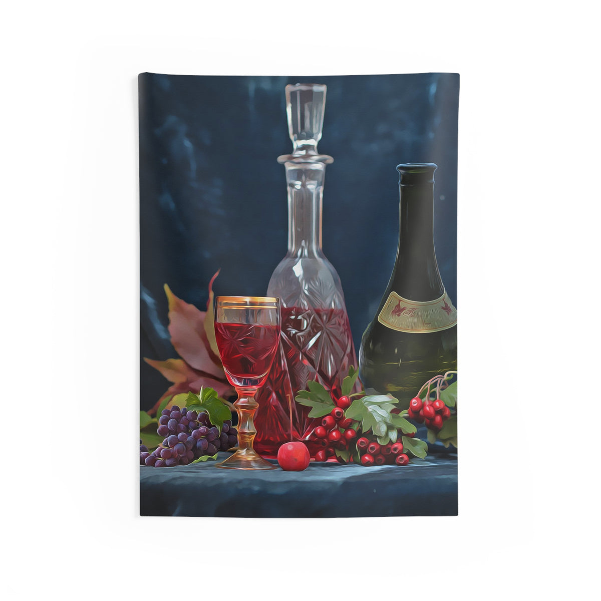 Wine & Glass Tapestry