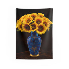 Colorfull Vase Sunflower Tapestry