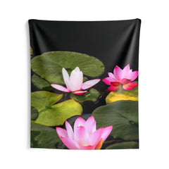 Pink Lily Flower Tapestry