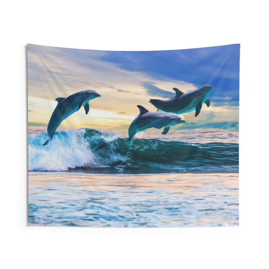 Blue Dolphin Tapestry