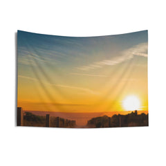 Path to sea Sunrise Tapestry