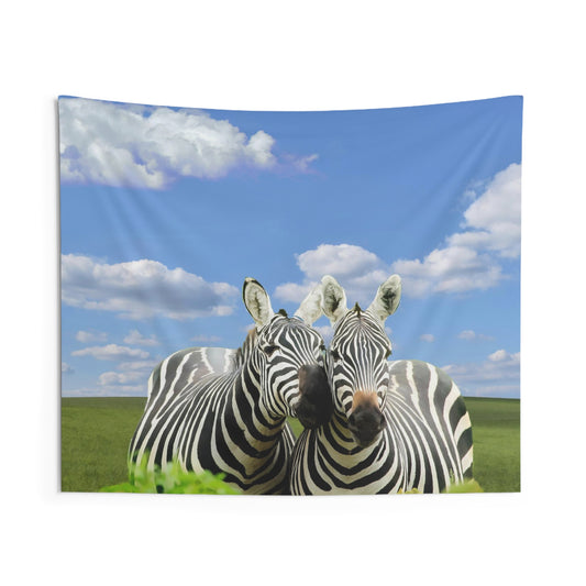 Black White Zebra Tapestry