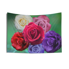 Multicolor Rose Tapestry