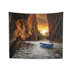 Sunrise Sea Cave Tapestry