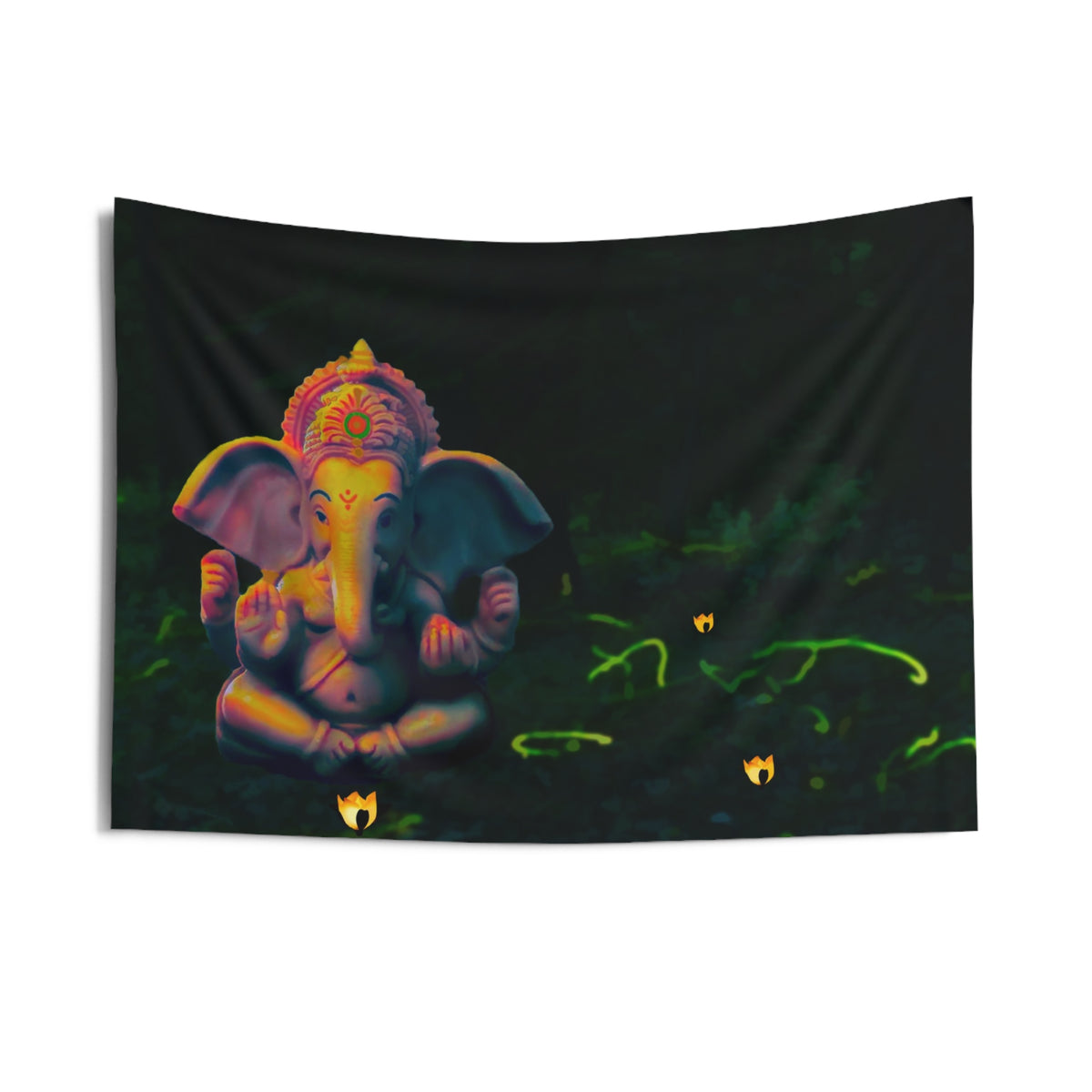 Ganesha Flower Tapestry