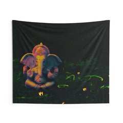 Ganesha Flower Tapestry