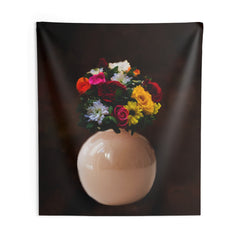 Multicolor Flower Vase Tapestry