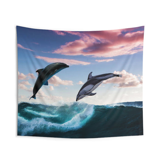 Black Dolphin Tapestry