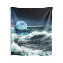 Moon & Sea Storm Tapestry