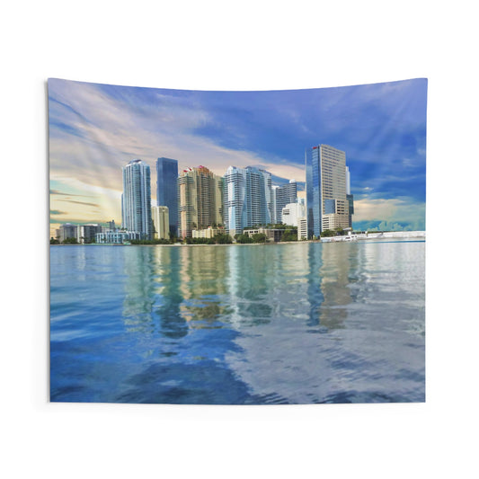 Miami Skyline Tapestry