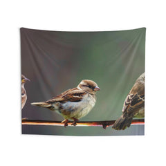 Birds on Tree Branch Tapestry