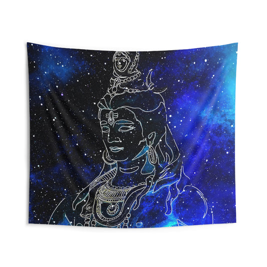 Blue Shiva Tapestry