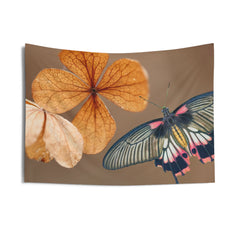 Butterfly & leaves Tapestry