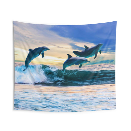 Blue Dolphin Tapestry