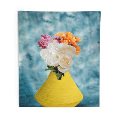 Yellow Flower Vase Tapestry