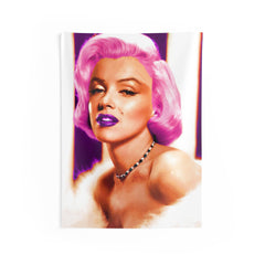 Marilyn Purple Hair Tapestry
