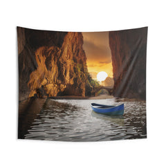 Sunrise Sea Cave Tapestry