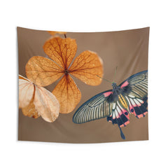 Butterfly & leaves Tapestry