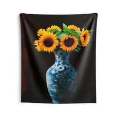 Sunflower Vase Tapestry