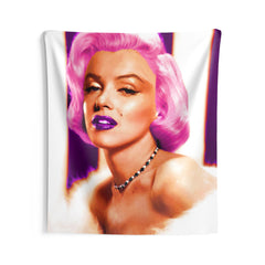 Marilyn Purple Hair Tapestry