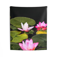 Pink Lily Flower Tapestry