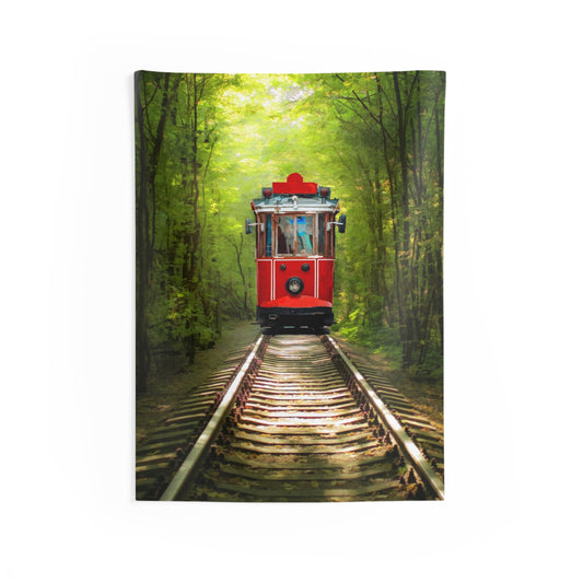 Tree Tunnel Tram Tapestry