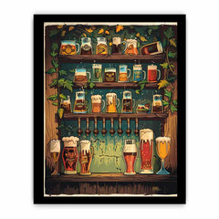 Vintage Beer Framed Print