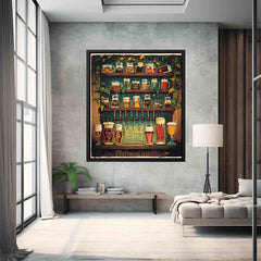 Vintage Beer Framed Print