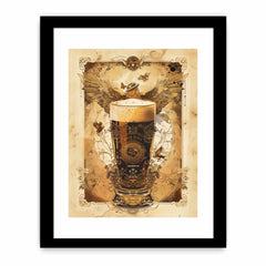 Vintage Beer Frame Print