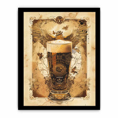 Vintage Beer Frame Print