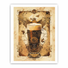 Vintage Beer Frame Print