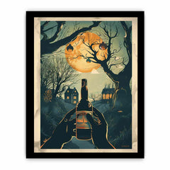 Moonlight Wine Framed Print