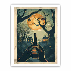 Moonlight Wine Framed Print