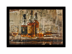 Vintage whiskey Framed Print