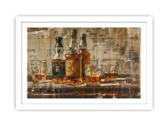 Vintage whiskey Framed Print