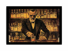 Vintage whiskey Framed print