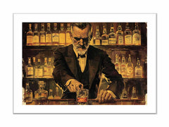 Vintage whiskey Framed print