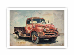 Vinatge Truck Framed Print