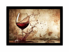 Wine Splash Framed Print