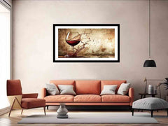 Wine Splash Framed Print