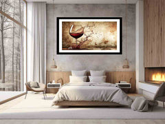 Wine Splash Framed Print