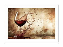 Wine Splash Framed Print