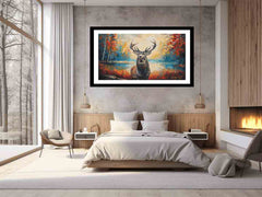 Deer Art Framed Print