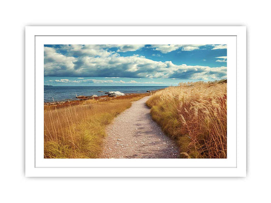 Beach Path Framed Print