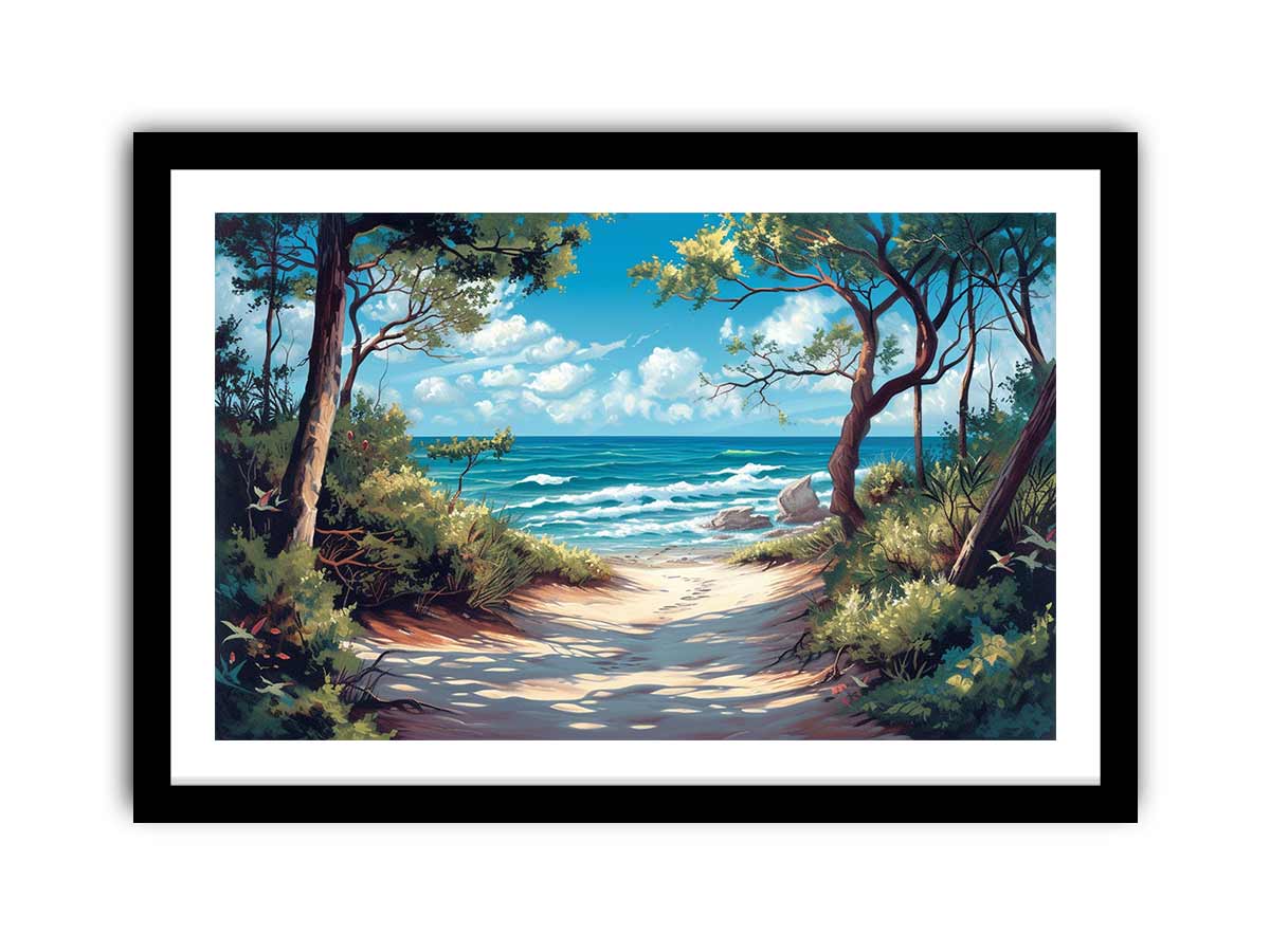 Beach Path  Framed Print