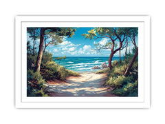 Beach Path  Framed Print